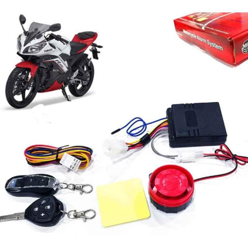 Auto Pearl 12V Black Two-Way Anti Theft Motorcycle Alarm Kit with 2 Pcs Remote for YZF R1 M
