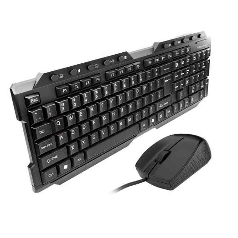 Quantum QHM7710 Black Wired USB Multi-Device Keyboard & Mouse Combo