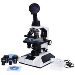 Labpro 40x-1500x Monocular Compound Microscope with Semi Plan Achro Objectives, 3MP CMOS Camera & Kit, MM-SP50SB3.0MP