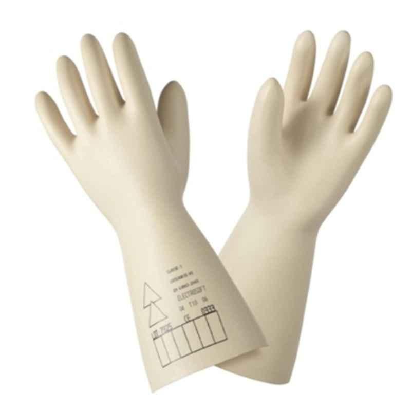 Honeywell Sperian Class 4 Electrical Latex Off White Safety Gloves, Size: 10