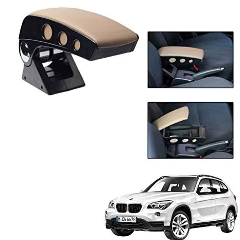 Kozdiko Beige Chrome Finish Car Armrest for BMW X1