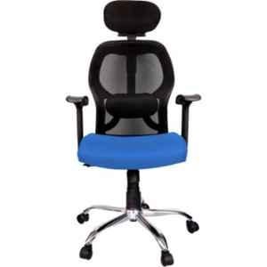 Rajpura Matrix High Back Black & Blue Revolving Office Executive Chair, RSE001-Black & Blue