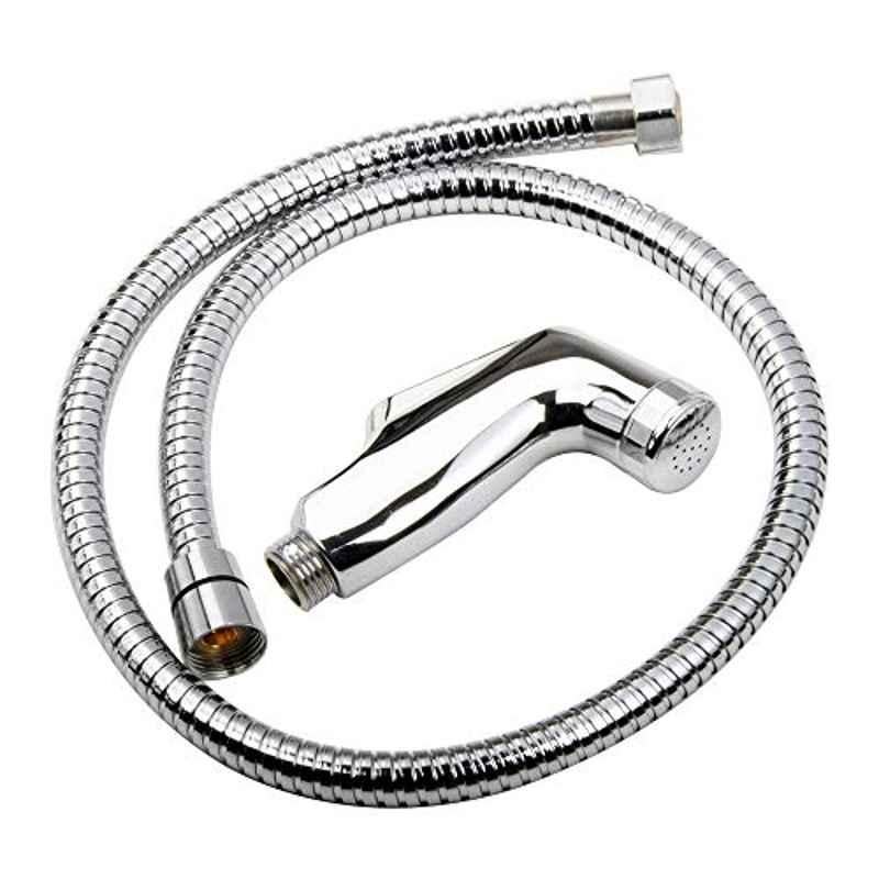 ZAP ABS Bolt Health Faucet with 1.5m Chrome Finish Tube