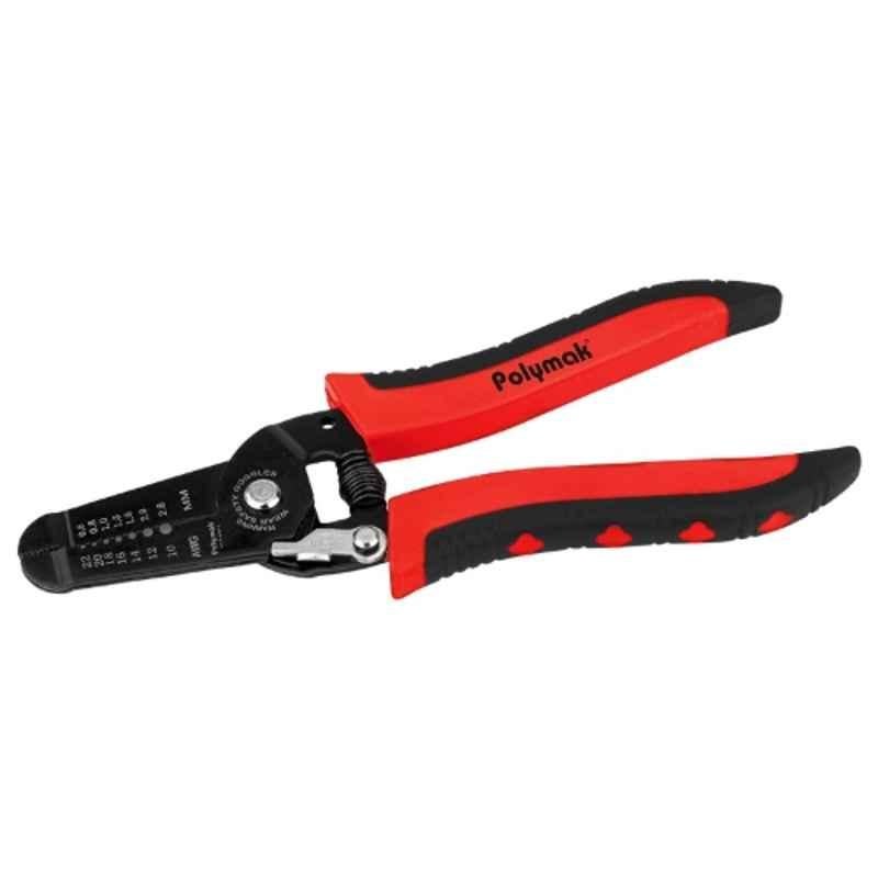 Polymak 125mm 0.6-2.6mm Heavy Duty Wire Stripping Plier, HT-P-WSP-5