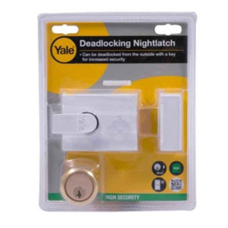 Yale White Deadlocking Nightlatch