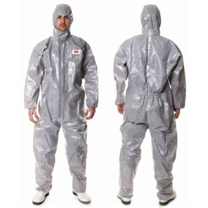 3M 4570 Grey Type 3/4/5/6 Chemical Protective Coverall, Size: XL