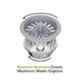 Biut 4 inch Stainless Steel 304 2-Level Sink Strainer with Stopper, KS-SC2