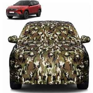 Allextreme Polyester Multicolour Camouflage Car Body Cover with Mirror Pocket for Tata Harrier, PV-HRR01