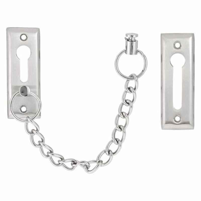ACS Silver Brass Door Chain, DCHAIN-12-SS