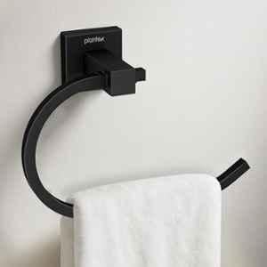 Plantex Stainless Steel Towel Holder for Bathroom/Towel Ring Holder/Napkin Holder for Washbasin/Napkin Ring/Bathroom Accessories, Aqua Black