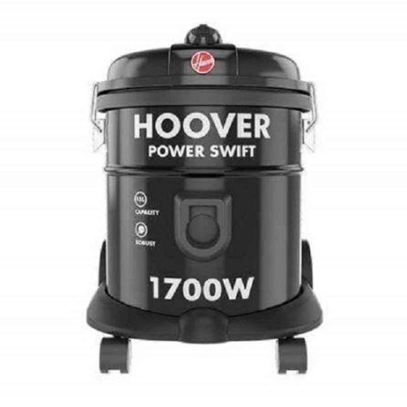 Hoover 1700W 15L Power Swift Drum Black Vacuum Cleaner, HT85-T0-M