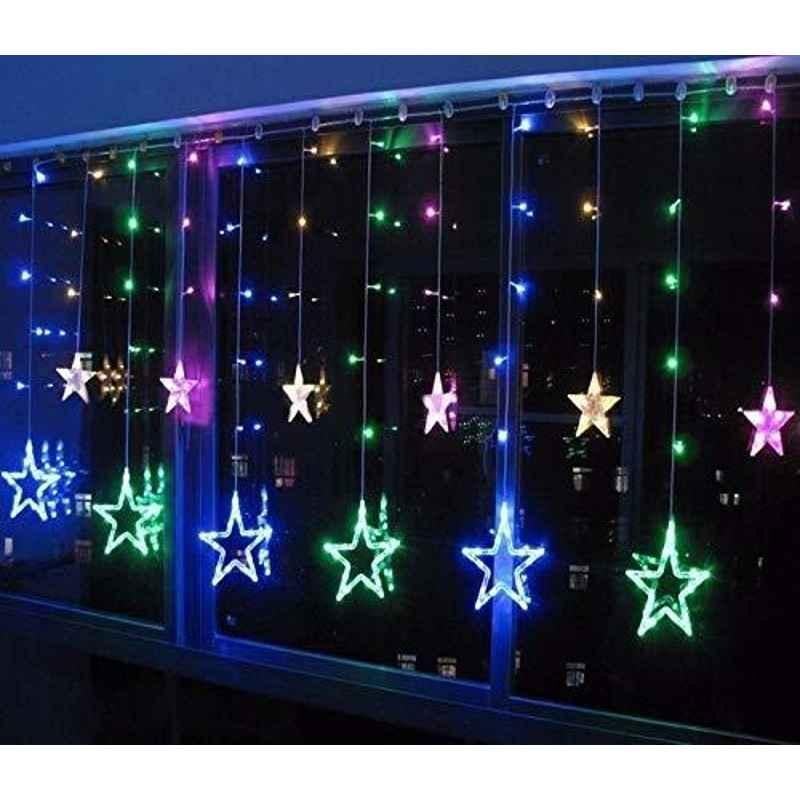 Myra 6+6 Star Multicolor Curtain LED String Light
