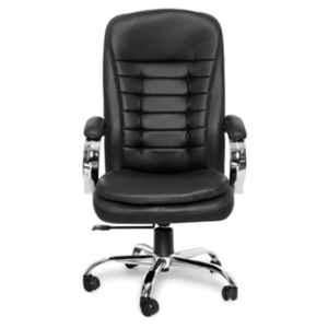 Evok Leatherette Black High Back Executive Office Chair, FFOFOCALMTBL11659M