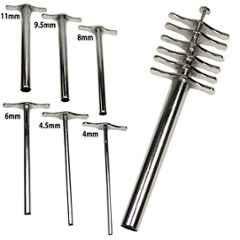 WKM 6 Pcs Brass Cork Borer Set, KT42CB