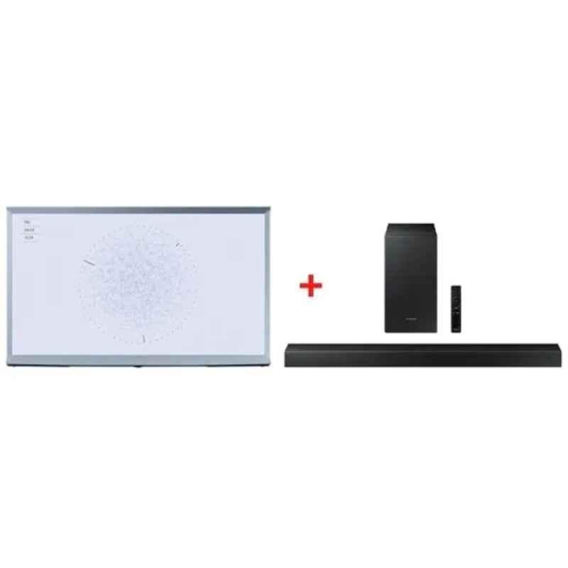 Samsung 49 inch Blue Life Style Serif Smart QLED Smart TV & 2.1 Ch 200W Soundbar Combo, QA49LS01TBUXZN & HW-T450-ZN