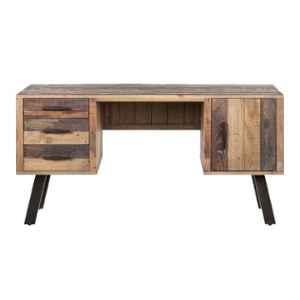 The Attic 150x60x75cm Recycled Wood Natural Retro Study Table, KL-1860