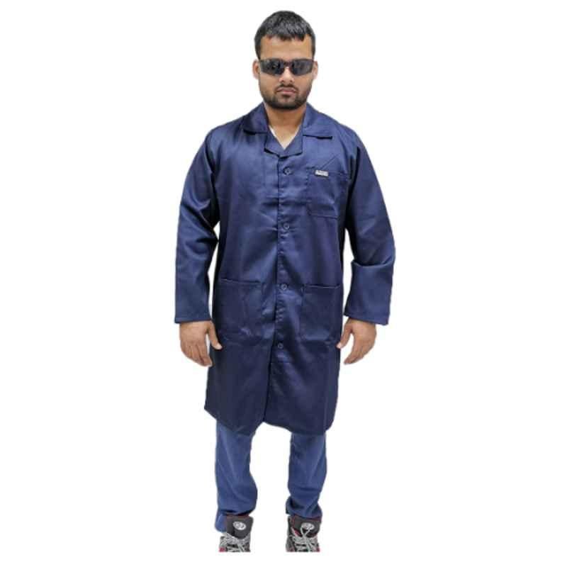 Armour Production Twill Navy Lab Coat, Size: L