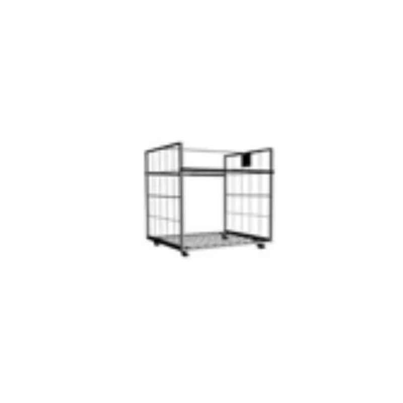 Suwas 1000x750x1700mm 600kg Steel Material Handling Cage Box Trolley, SU-MHCT-001