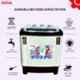 Khaitan Orfin KOSWM7201 7.2kg Burgundy Semi Automatic Top Load Transparent