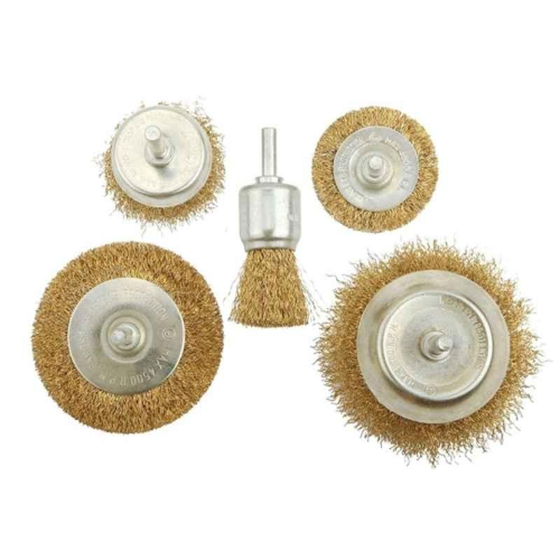 Tolsen 5 Pcs Wire Brushes Set, 77552