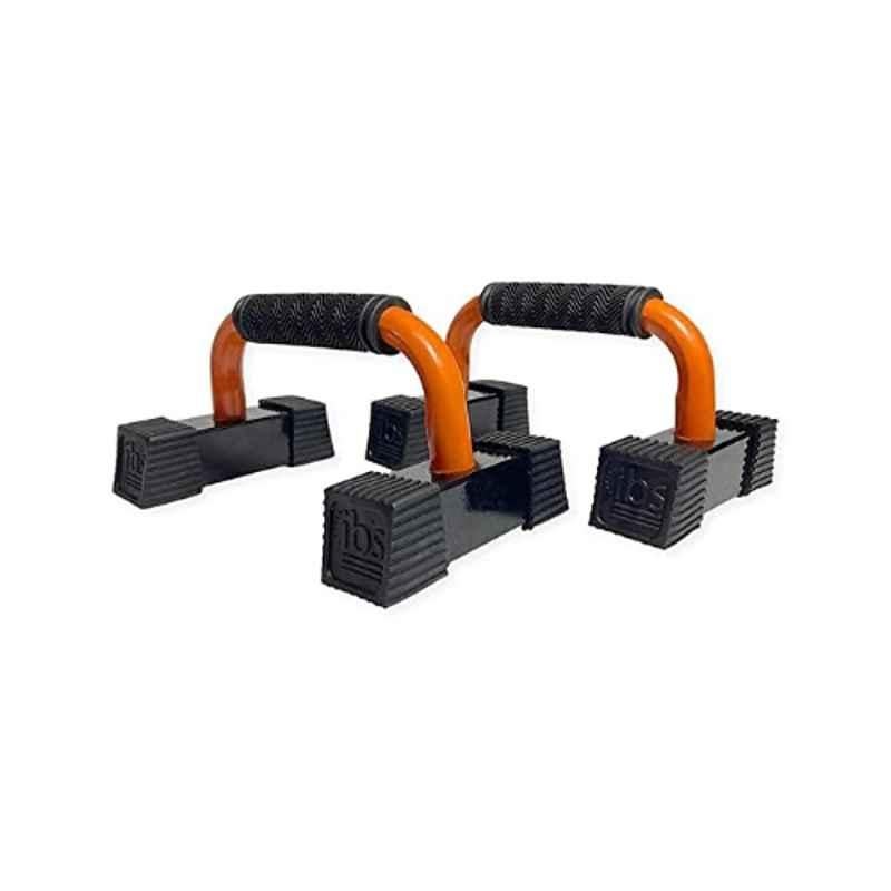 Germantech 227kg Iron Black & Orange Push Up Bar (Pack of 2)