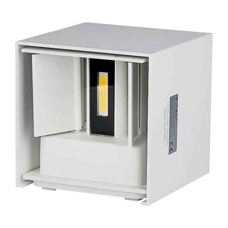 V-Tac VT-759 6W 3000K IP65 White LED Up-Down Wall Light with Bridgelux Chip