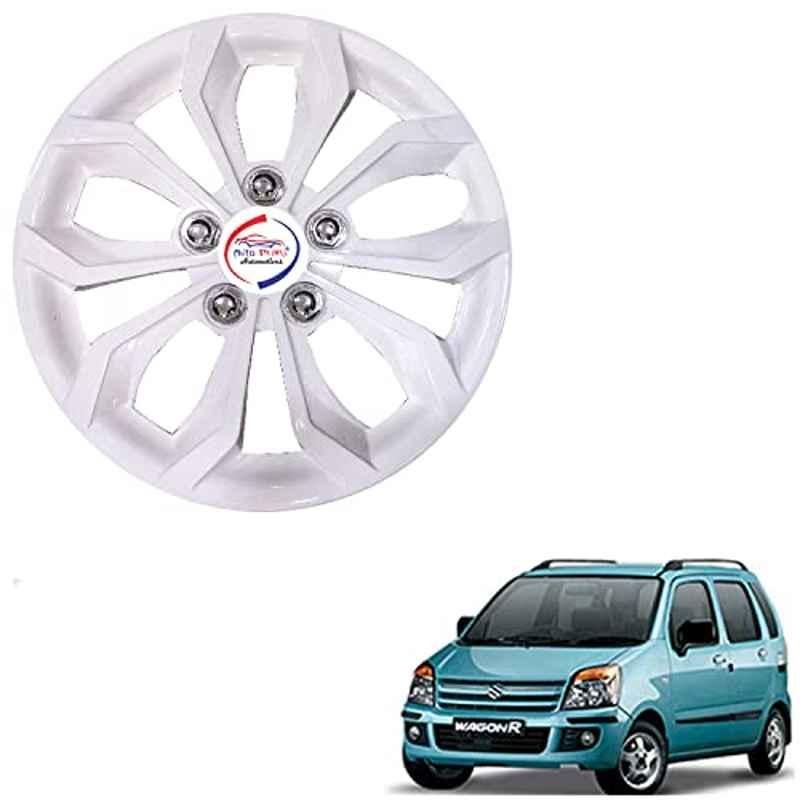 Auto Pearl 4 Pcs 13 inch ABS Hubcap Wheel Cover Set with Retention Ring for Maruti Suzuki WagonR 2006 2010