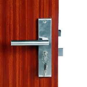 Handle Waala MG301 8 inch 60mm Stainless Steel Satin Finish Cylindrical Plate One Side Key Mortise Door Lock Set
