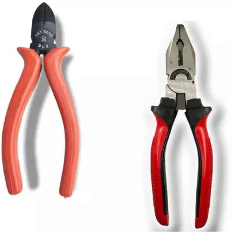 Sky Blue 2 Pcs 7.8 inch Lineman Plier Combo, SBE_PLIER_0678