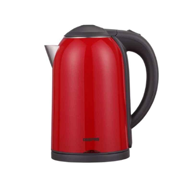 Geepas 1800W 1.7L Stainless Steel Double Layer Electric Kettle, GK38013