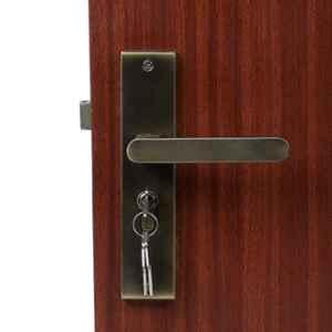 Handle Waala LB-304 8 inch 60mm Stainless Steel Antique Brass Finish One Side Key Heavy Duty Mortise Door Lock Set