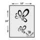 Kayra Decor 16x24 inch PVC Butterflies Wall Design Stencil, KHS336