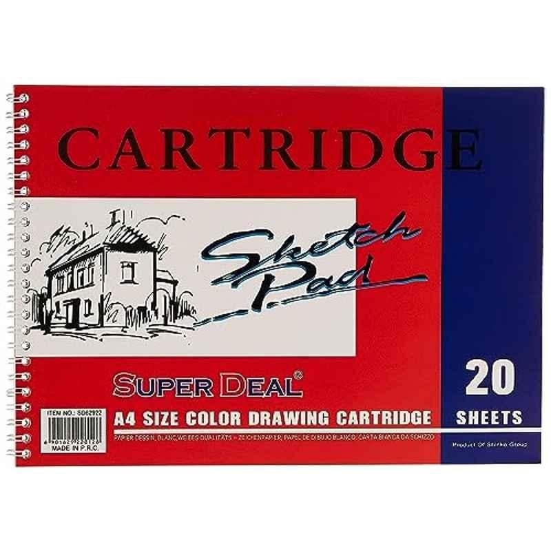 Super Deal A4 20 Sheets Assorted Color Drawing Cartidge, SD62922