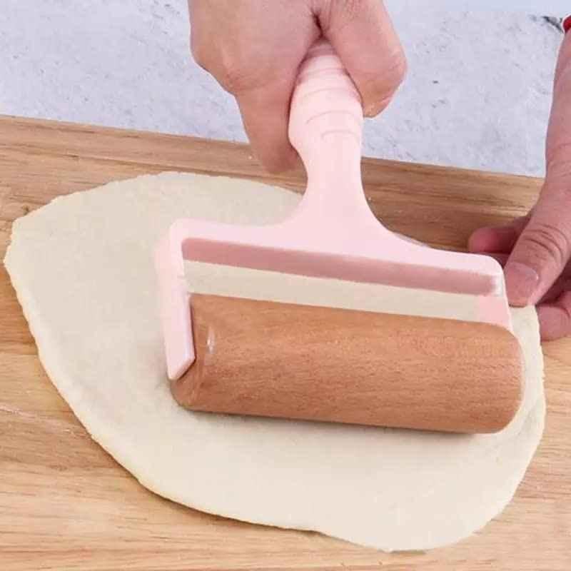Abbasali Metal & Wooden Pastry Pizza Roller