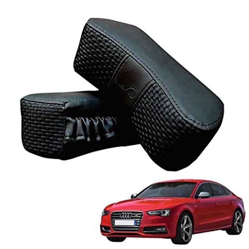 Kozdiko 2 Pcs Memory Foam Black Luxurious Neck Rest Set for Audi S5, koz_37563