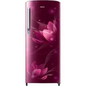 Samsung 183 Litre 2 Star Saffron Red Direct Cool Double Door Refrigerator, RR20C1712R8/HL