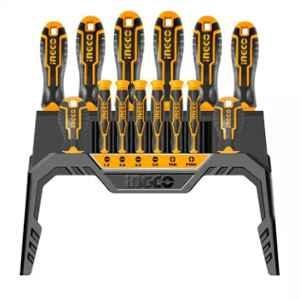 Ingco HKSD1428 CR-V Yellow & Black Screwdriver Set