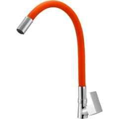 IRIS Orion Brass Chrome Finish Orange Flexible Swan Neck Basin Tap