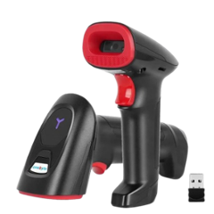 Onebyte 640×480p 135mA Black & Red Barcode Scanner with USB & RS232 Connectivity, BS-i200BT