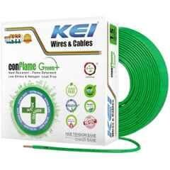 KEI 1.5 Sqmm 90m 1 Core Conflame Green Plus FRLSH Cooper Green House Wire for Domestic & Industrial Electrical Wiring