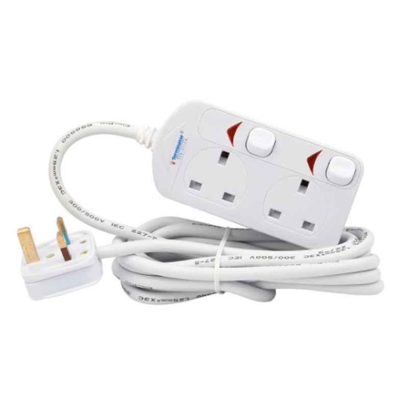 Terminator 3m 13A 2 Way UK Power Extension Socket, TPB-832UK
