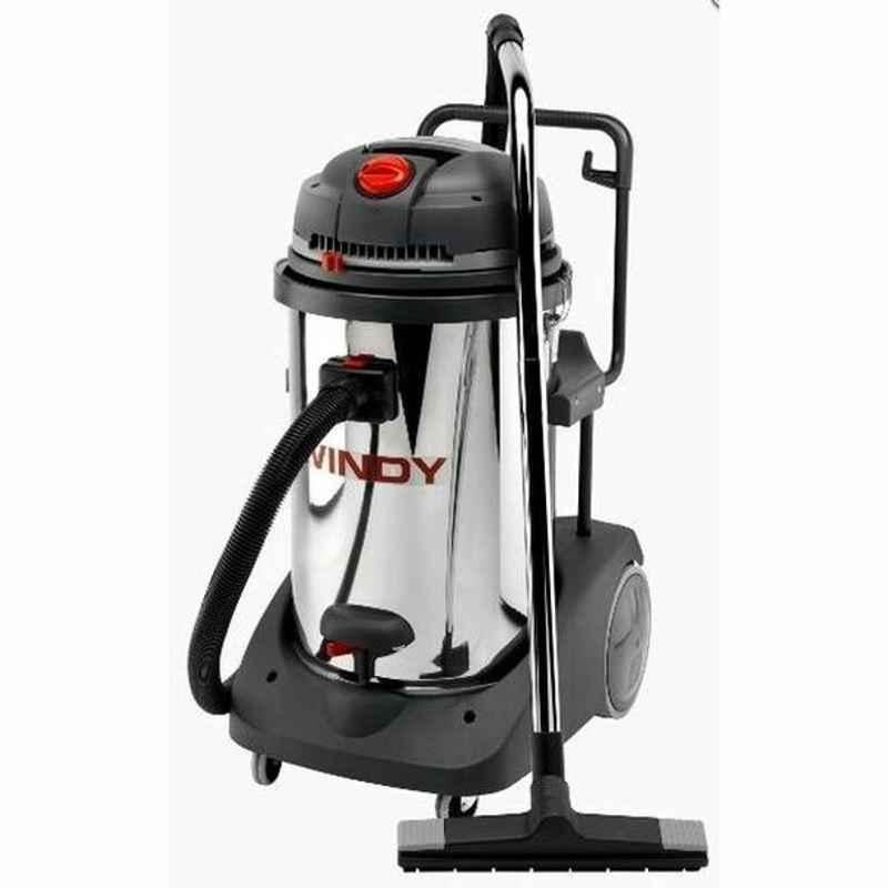 Lavor Three Motor Wet and Dry Vacuum Cleaner, WINDY-378-IR, 3600W, 78 L, Black and Silver