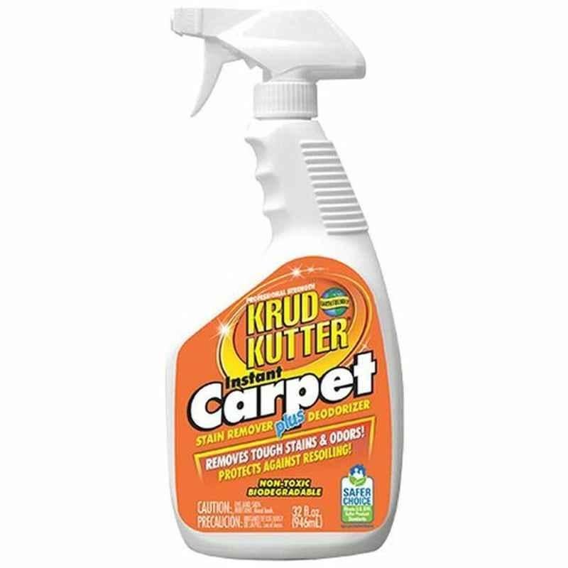 Krud Kutter Instant Carpet Stain Remover and Deodorizer, CR326, 32 Oz, Clear