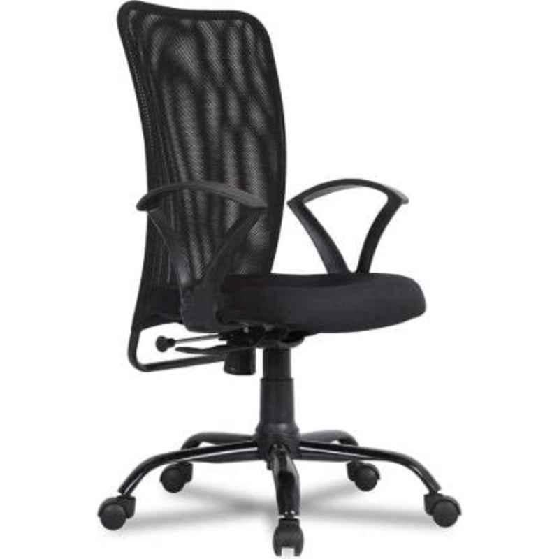 MRC Sigma Breathable Mesh Black Mid Back Office Revolving Chair