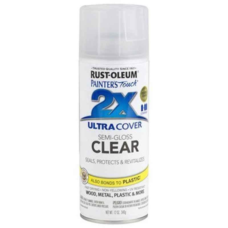 Rust-Oleum Painter Touch Clear Semi Gloss 2X Ultra Cover Spray Paint (Pack of 6)