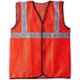 Laxmi Orange Polyester Safety Jacket, AZSJOR50 (Pack of 50)