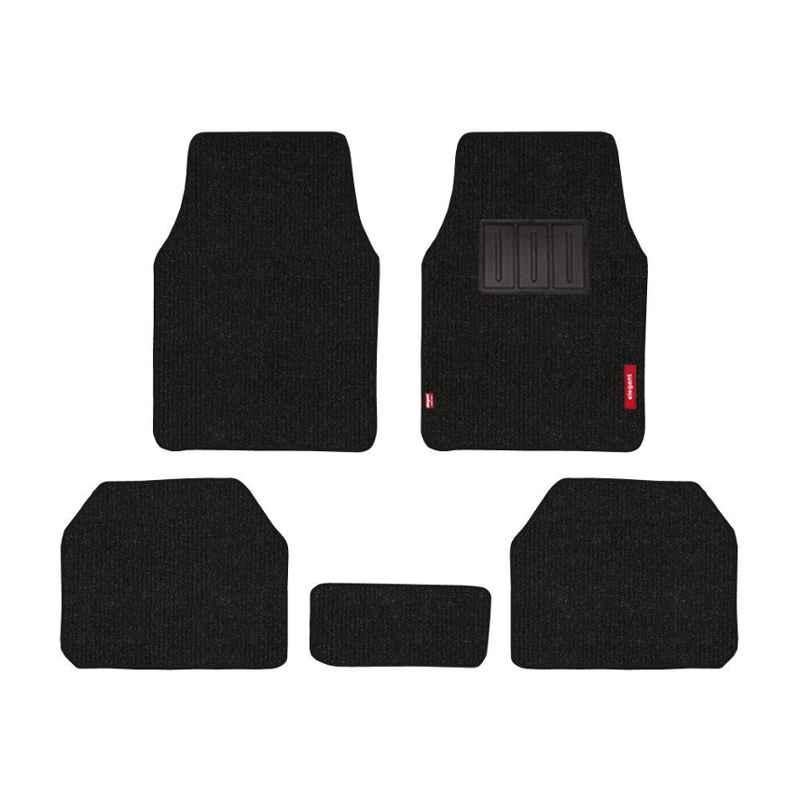 Elegant Carry 5 Pcs Polypropylene Black Carpet Car Floor Mat Set for Maruti Suzuki Alto 800