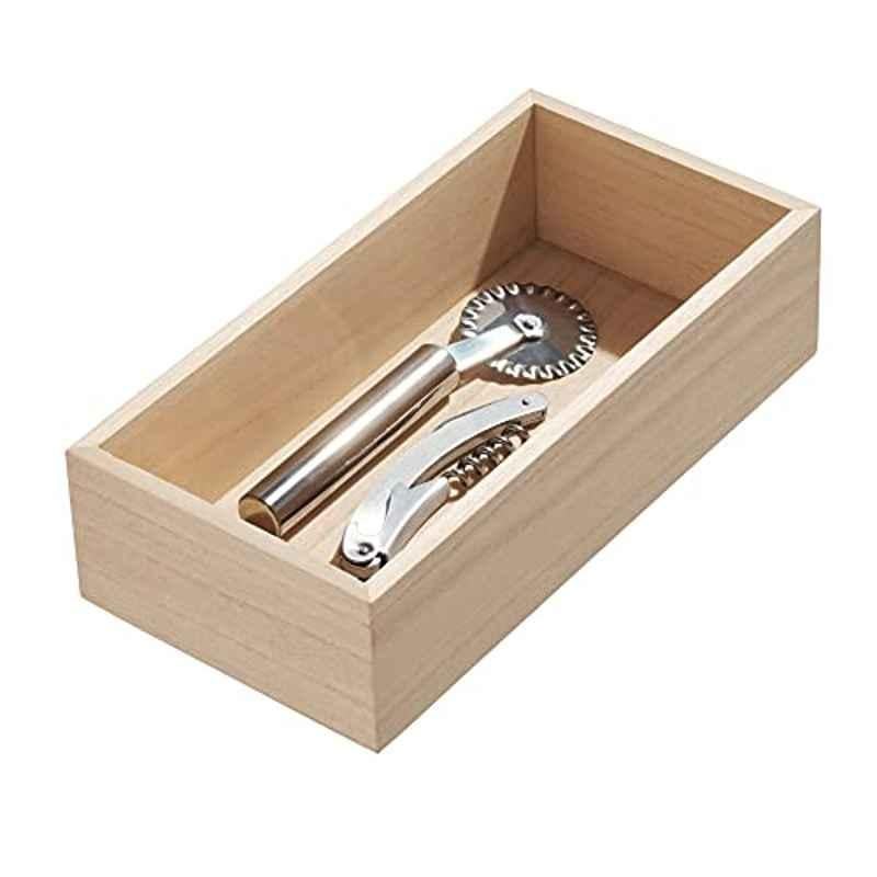 iDesign 10x5x2.5 inch  Wood Natural Drawer Organizer, 33030