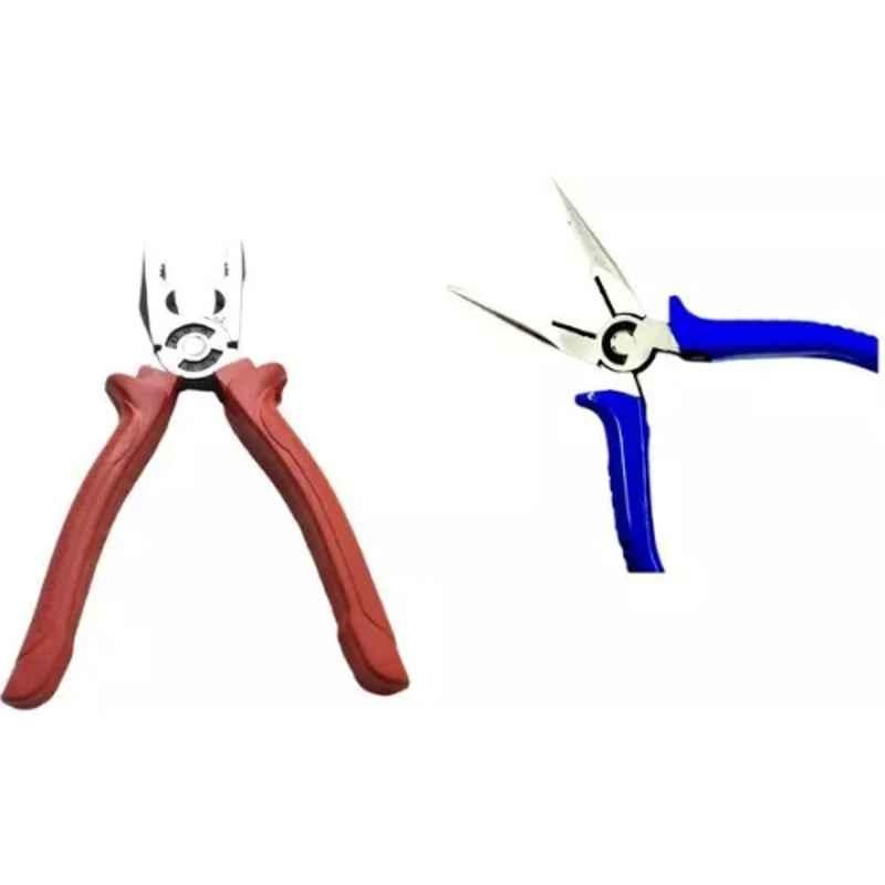 Sky Blue 2 Pcs 7.8 inch Lineman Plier Combo, SBE_PLIER_COMBO_MOD_01135
