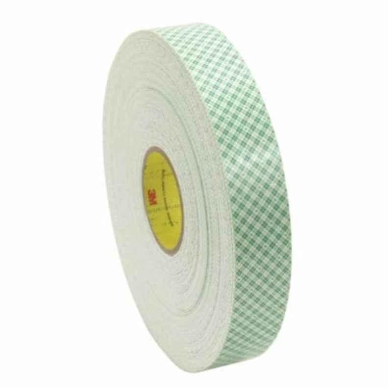 3M 4016 19x1.6mm Creme Double Coated Urethane Foam Tape, Length: 13.7 m